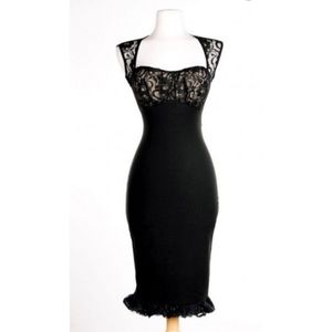 Sz Medium pinup girl couture Micheline pitt wiggle